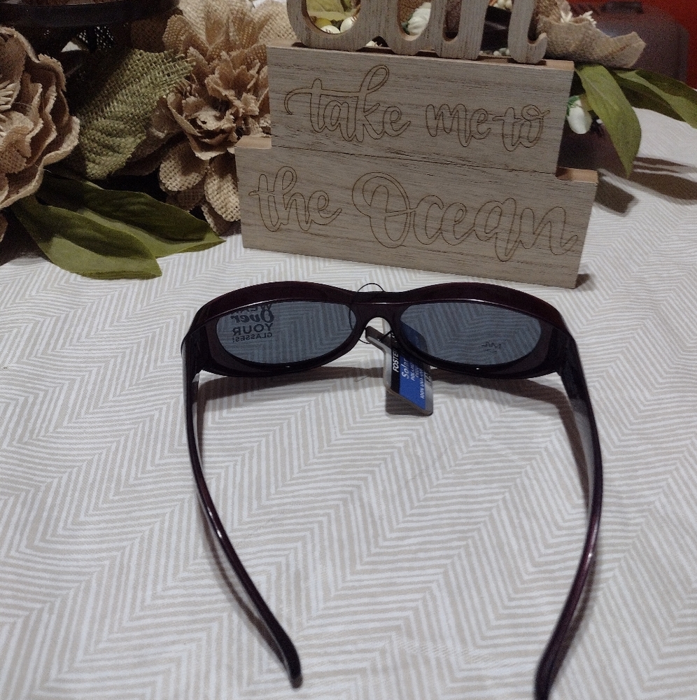 Solar Shield Dioptics Rectangle Wine Sunglasses - Picture 6 of 9